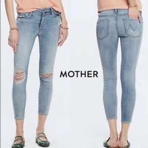 MOTHER High Waisted Looker Crop
